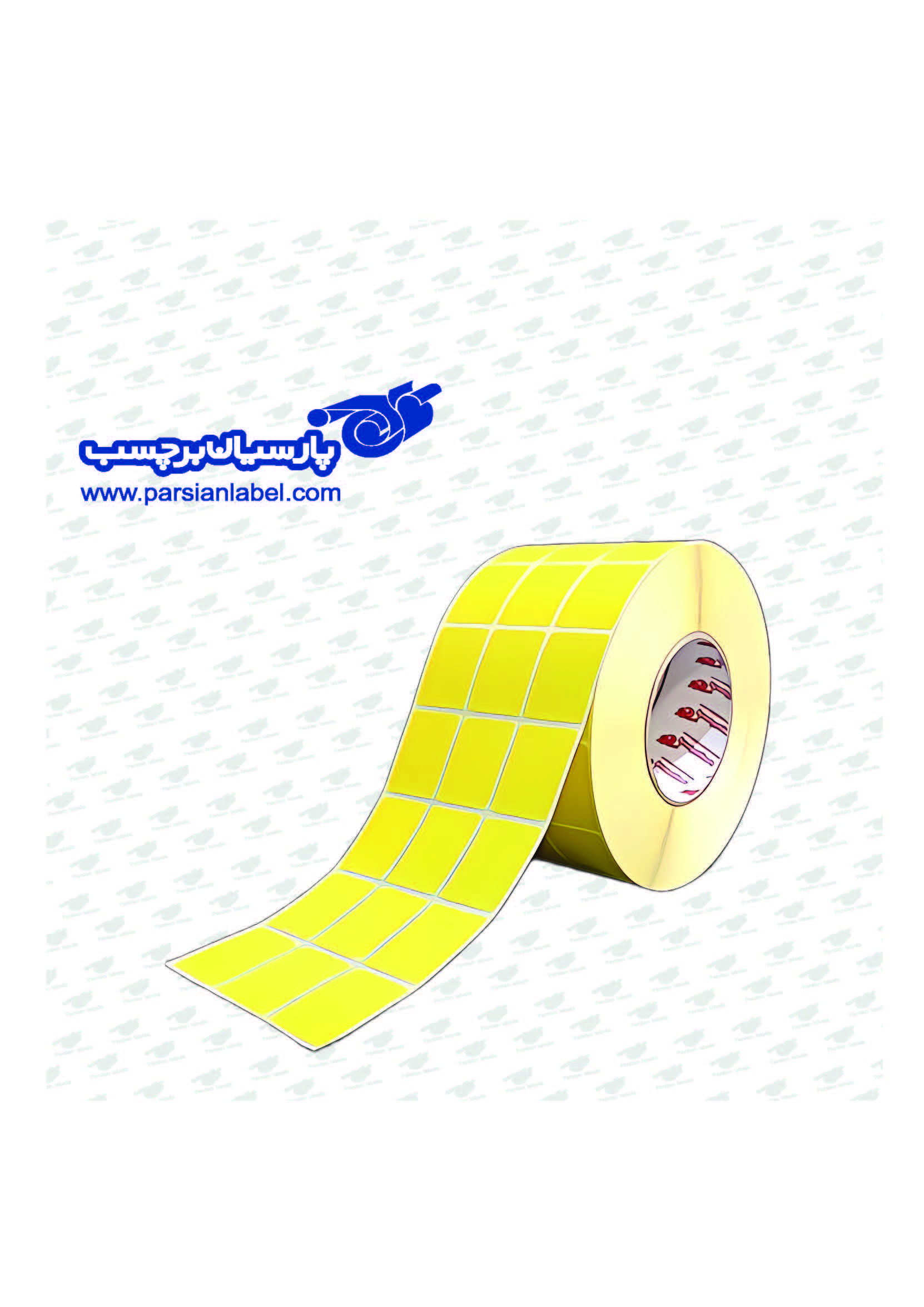 برچسب آرت زرد  40×30تک ردیفه