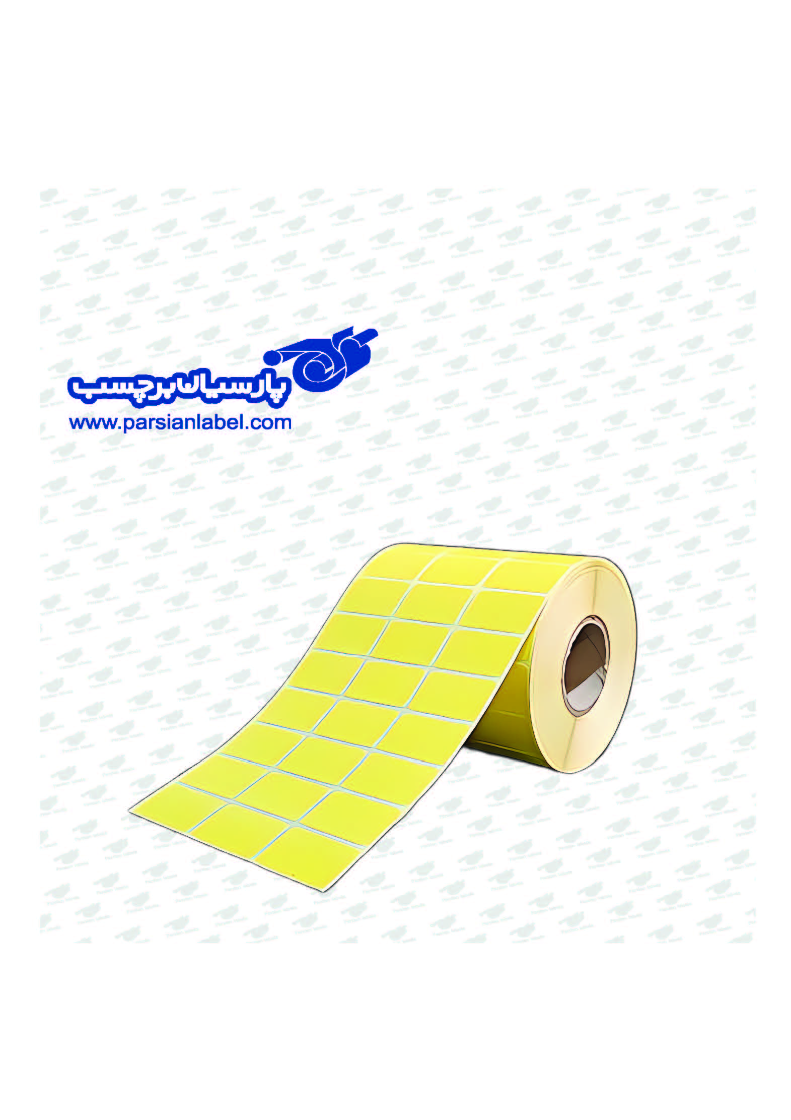 برچسب آرت زرد 34*21 سه ردیفه 