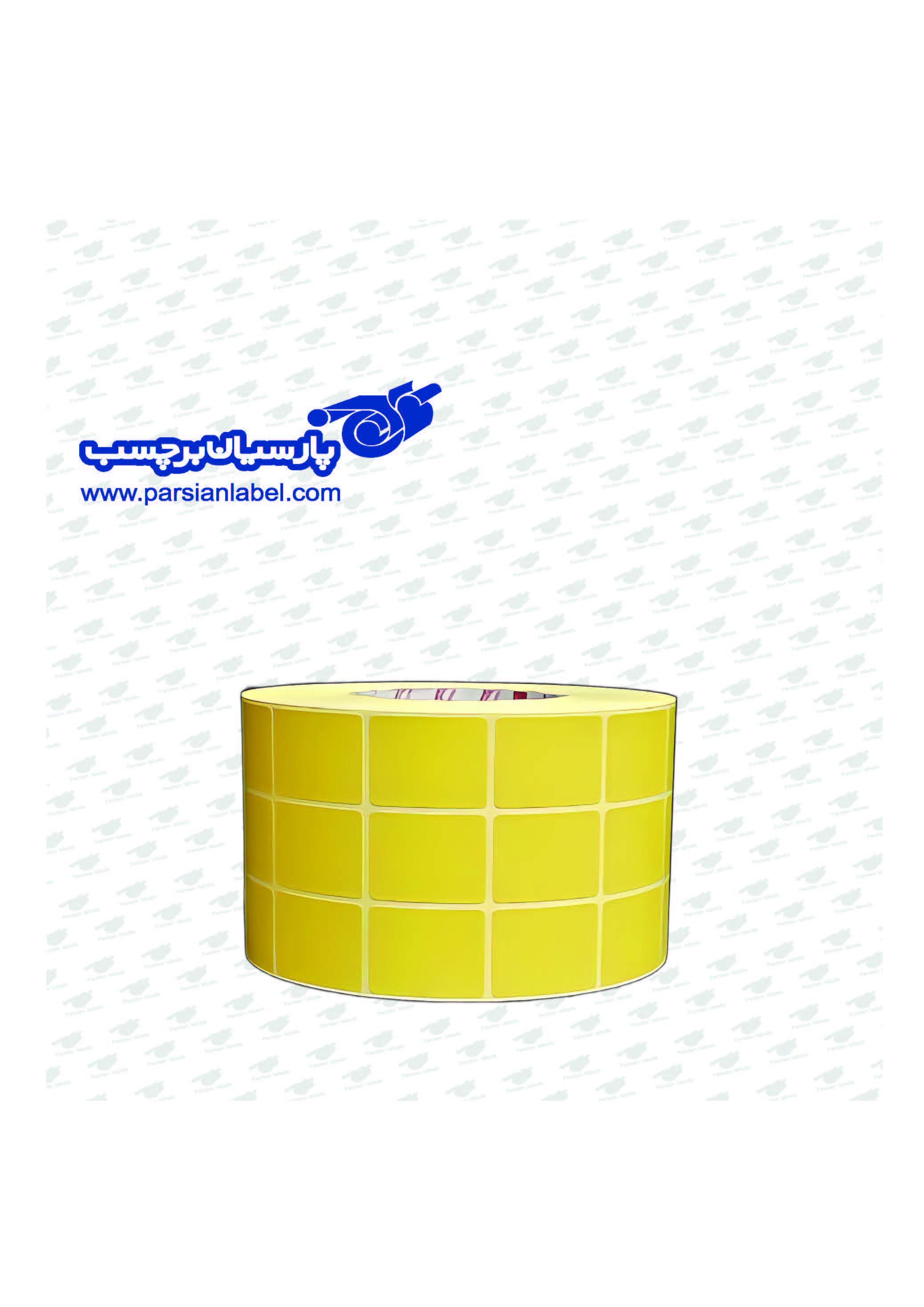 برچسب آرت زرد  40×30تک ردیفه