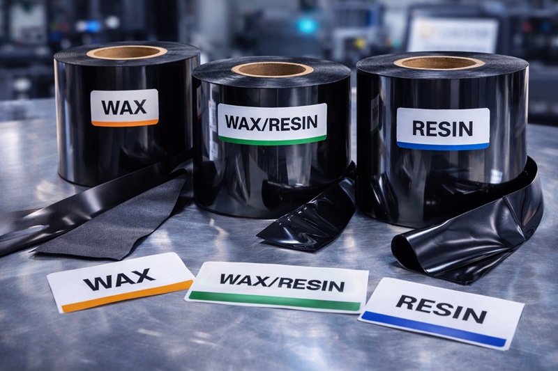 فروش ریبون چاپ لیبل | ریبون وکس، وکس رزین و رزین